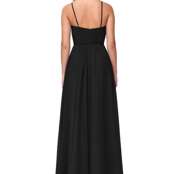 NWT Azazie Shannon black maxi gown size C (US Medium) - Picture 2 of 9